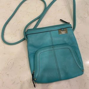 Tignanello robins egg blue crossbody